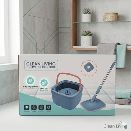 Clean Living Spin Mop – ممسحة كلين ليفينج الدوّارة